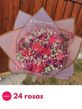 Ramo de rosas con coronita